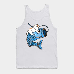 Blue Koinobori Tank Top